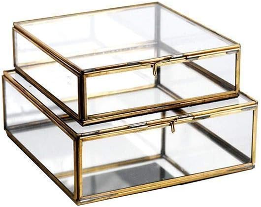 Bequai Box - Antique Brass - Small 5.5 x 18 x 18cm