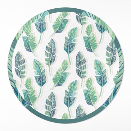 Tapis Vinyle Rond Résistant à la Rayure de Sol en PVC Durable - 2