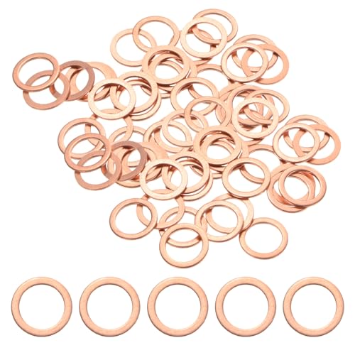 Rondelles en cuivre M10x14x1mm M METERXITY pour l'étanchéité mécanique