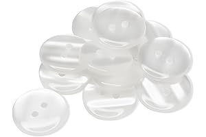 Clear Buttons, 12 Pack