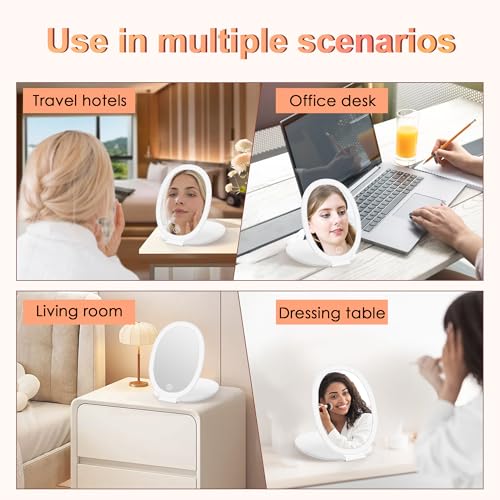 COSYGLOW Travel Makeup Mirror with Light Portable Mirror - image 7