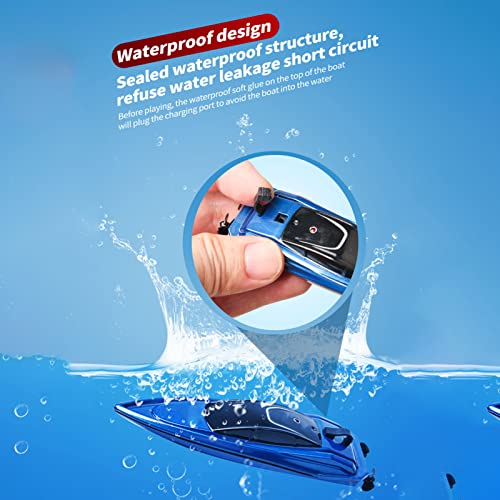 KKcare Mini barco RC barco de controle remoto impermeável brinquedo RC para crianças