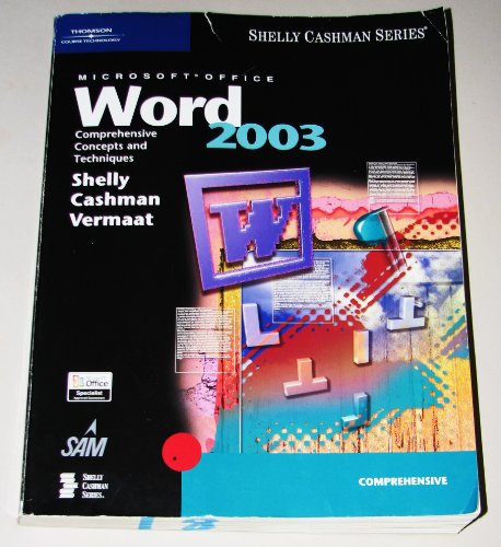 Preisvergleich Produktbild Microsoft Word 2003 Comprehensive Concepts and Techniques
