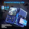R36MAX Retro Games Console, 128GB Handheld Games Consoles with 22000+ Classic Games, 4 Inch IPS 720×720 Screen All in One Portable Gaming Console, Linux System 4000mAh Battery for Adults, Blue