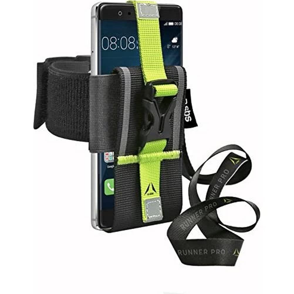 SBS Smartphone Case with Armband, Security Closure, for Smartphone from 4.5 to 6 Inches, Black