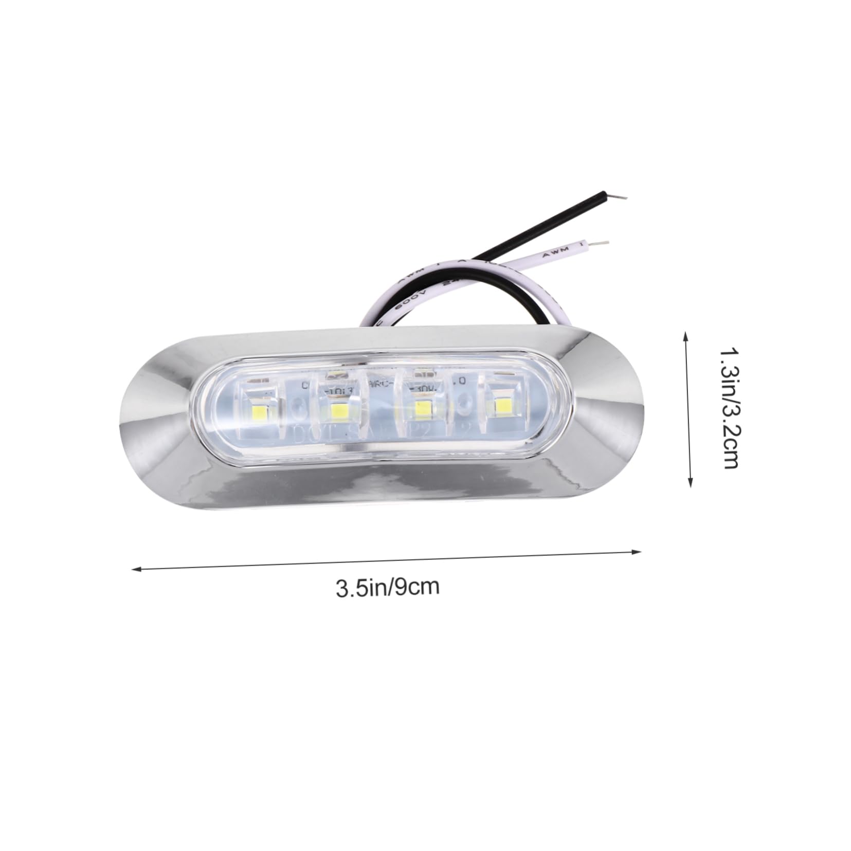 Gatuida 2 Set Di Di Posizione Laterali A Led Per Camioncino 10-30 V Basso Consumo Energetico Robuste Per La Sicurezza Notturna 4 Pezzi * 2