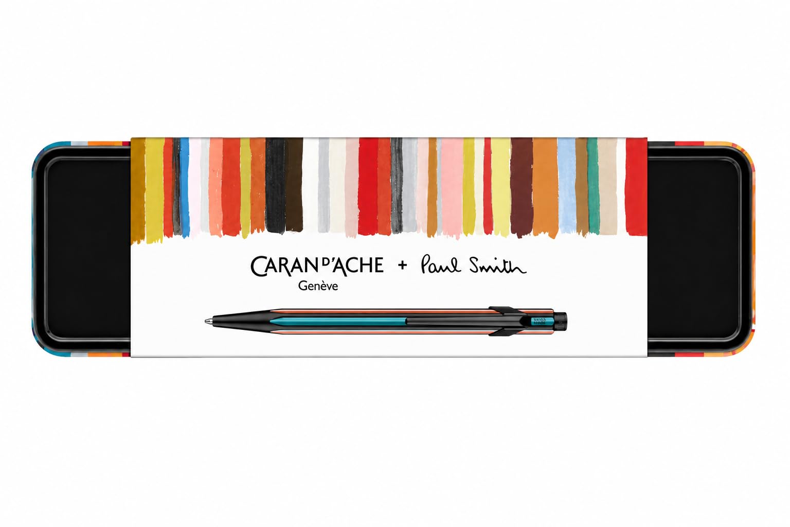 Caran d'Ache Kugelschreiber 849 Paul Smith Schwarz, 1 Stück (1er Pack)