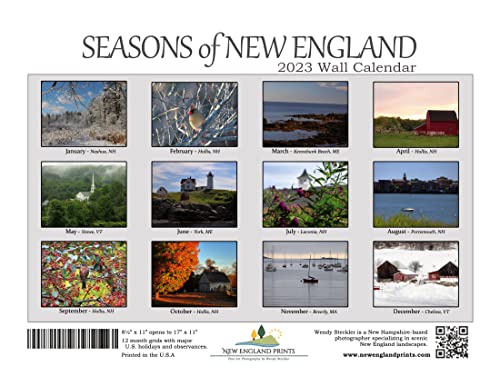Seasons 2023 Wall Calendar, New England Original Photography, 4 Seasons Pictures #TOP27