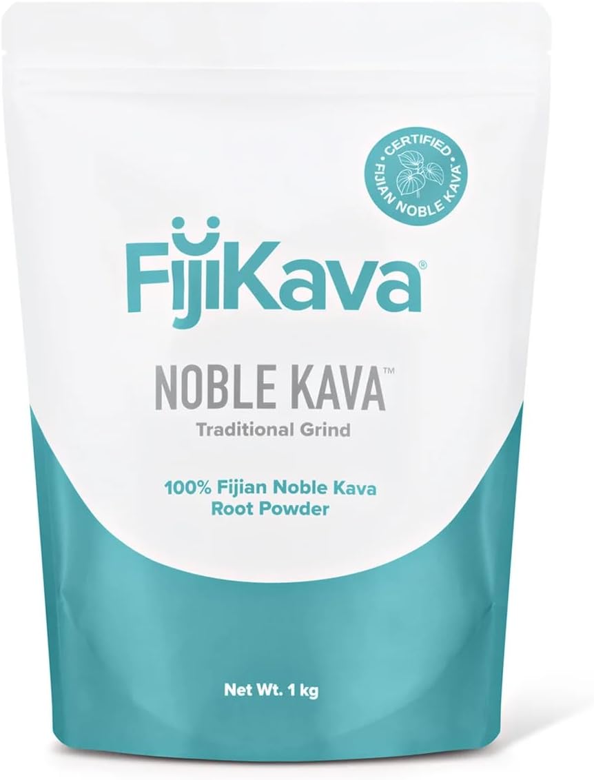 Noble Kava Traditional Grind Root Powder Vegan 1KG 100 Certified Fijian Noble Kava Root