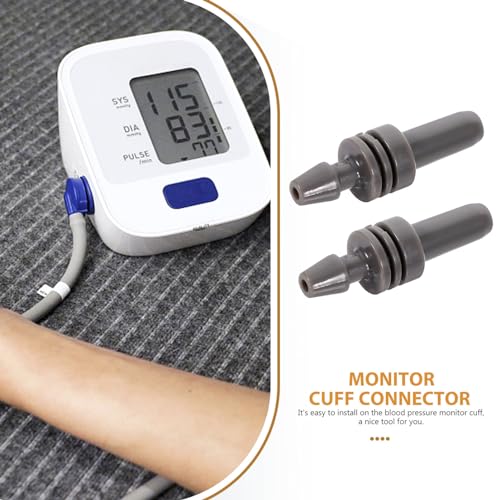 Healvian Blutdruckmessgerät Adapter 2 Stück Universal Manschettenanschluss Zubehör Für Oberarm Blutdruckmanschette Kompatibel Zufällige Farben 3.5X1X1 Cm