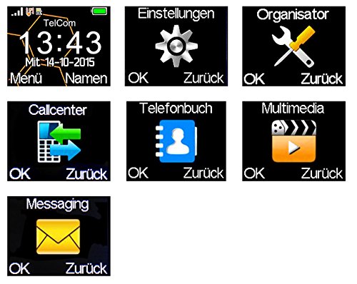 simvalley MOBILE Seniorentelefon: Komfort-Handy XL-915 V2 mit Garantruf Premium (Rentnerhandy, Handys, LED)