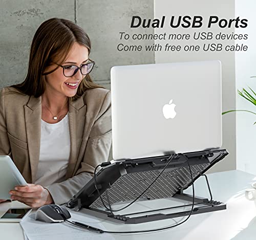 ICE-COOREL-Laptop-Cooling-Pad-with-6-Cooling-Fans-Laptop-Fan-Cooling-Pad-for-14-17-Inch-Gaming-Laptop-Cooler-Stand-with-6-Height-Adjustable-Notebook-Cooler-Pad-with-Two-USB-Port-2022-Version