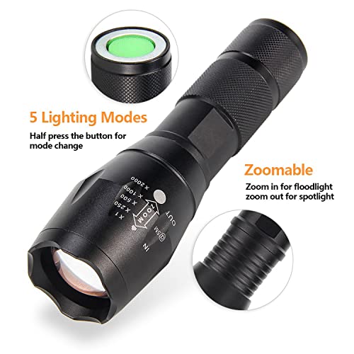 image for ULTRAFIRE A100 Tactical LED Flashlight Mini,800 Lumen Hunting Handheld