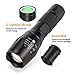ULTRAFIRE A100 Tactical LED Flashlight Mini,800 Lumen Hunting Handheld Flashlight Focusable 3 Colors Exchange Glass Lens (Generate RED or Green Light)