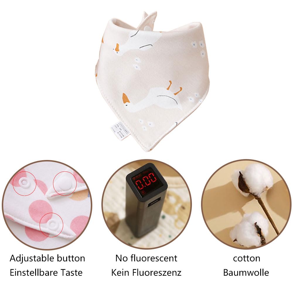 bavaglini neonato bandana con bottone bavette dentizione neonati