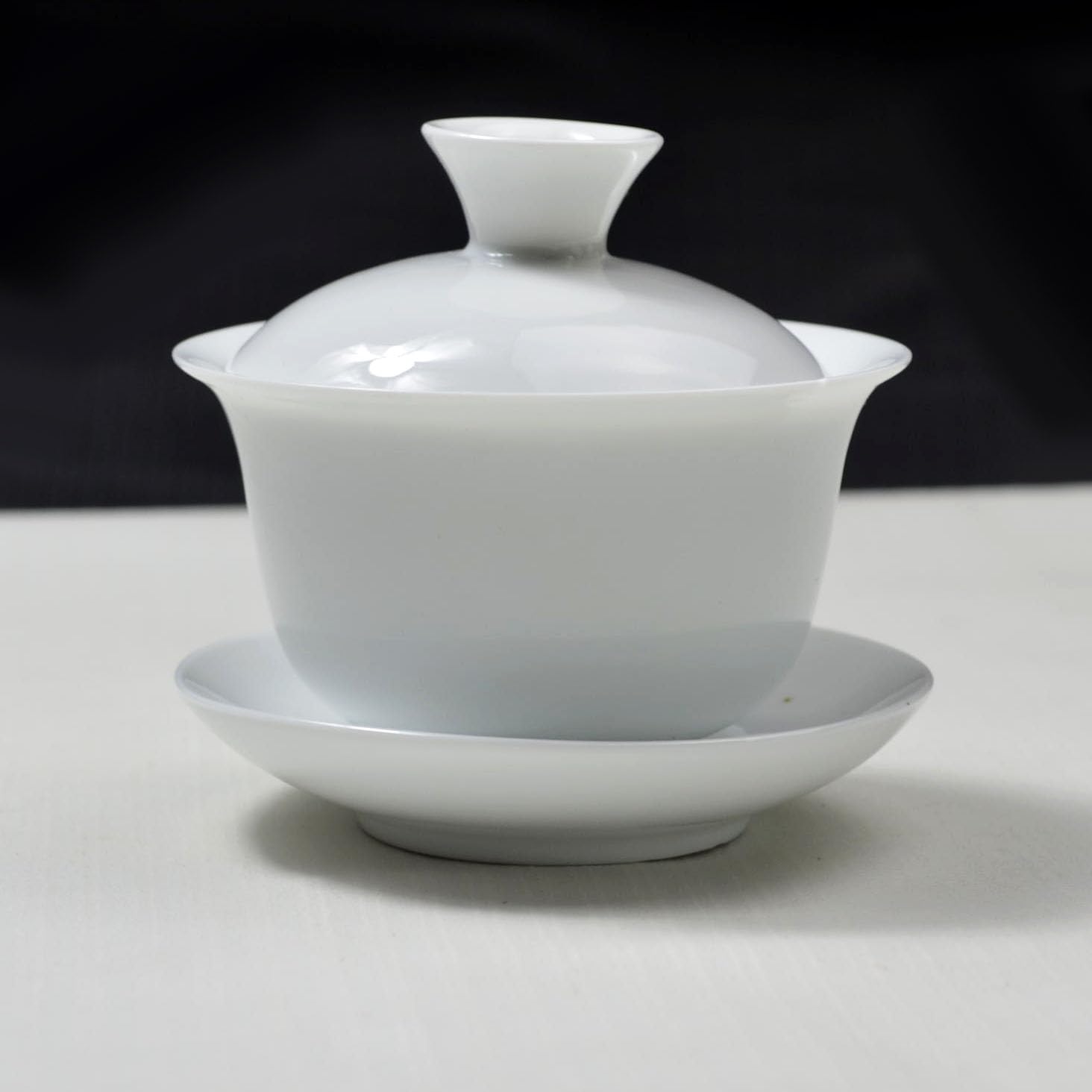 Gaiwan filiżanka do herbaty chiński zestaw do herbaty Gongfu wysoka biała porcelanowa filiżanka do herbaty ceramiczne pudełko prezentowe (kubek Jiangjun)