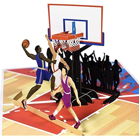 GREETING ART 3D Basketball Pop Up Card Cover
