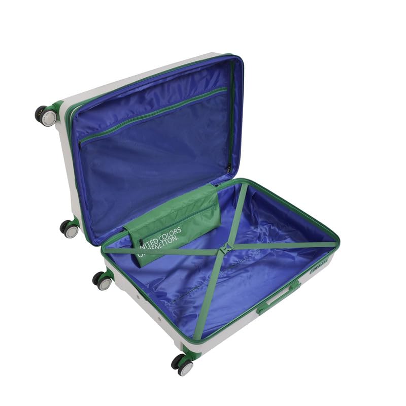 Image of United Colors of Benetton Luggage Trolley, Cabin, Emerald Plus, White