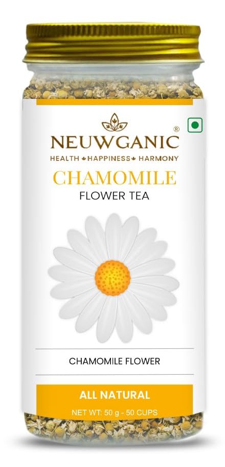 Neuwganic - Chamomile Flower Tea - 50 Gm - Caffeine Free Whole Leaf Herbal Tea - 50 Grams = 50 Cups (B0BSXLHHCY) Amazon Price History, Amazon Price Tracker