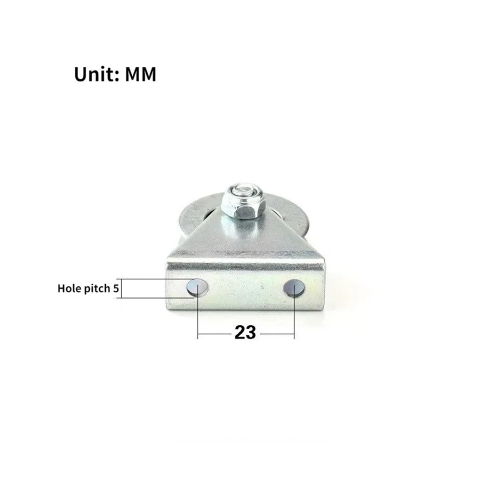 Rolle, Kohlenstoffstahl V-Nut Rolle für Schiebetür Drahtseilführung(Wheel6x33x8mm Silver)