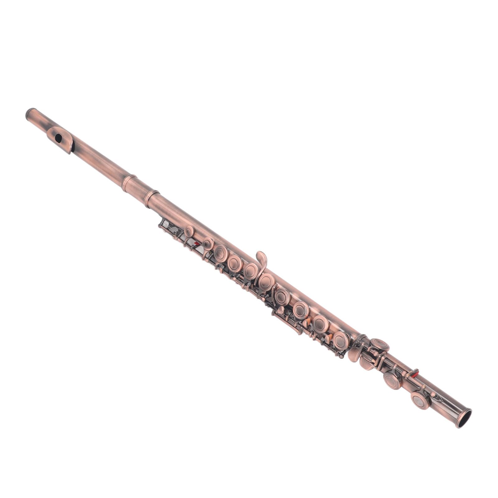 Cflute Instrument, 16 Key Flute, Sound, Cute Design for playing. (Reddish Antique)