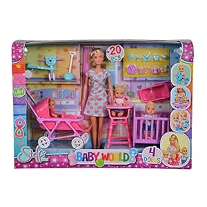 Simba 105736350 – Steffi Love Baby World, meerkleurig, 29 cm, voor kinderen vanaf 3 jaar