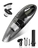 SERVOMASTER Handheld Vacuum Cleaner Cordless, Car Vacuum Cleaner Powerful with Washable HEPA Filter, Portable Rechargeable Handheld Vacuums for Home Car Carpet Stairs Pet Hair Cleaning