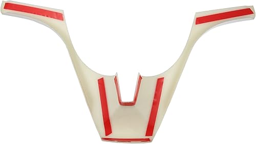 Miniatura 6 de X AUTOHAUX Fundas blancas para volante para Chevrolet Cruze 2010 2011 2012 2013 2014 2015 ABS plástico Trim pegatinas de repuesto decoración