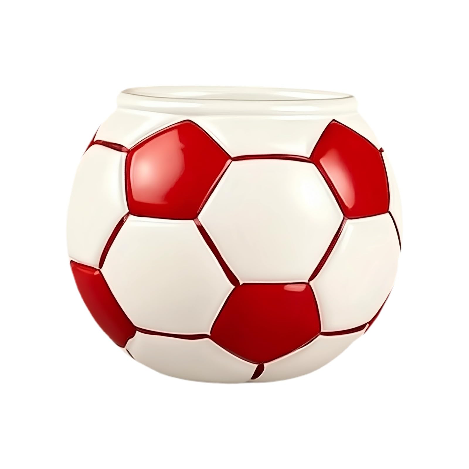 our fave Sporty Glass Drinking Cup Football/Baseball Shaped Drinkware for Home Kitchen and Outdoor Event Baseball Glass Cup