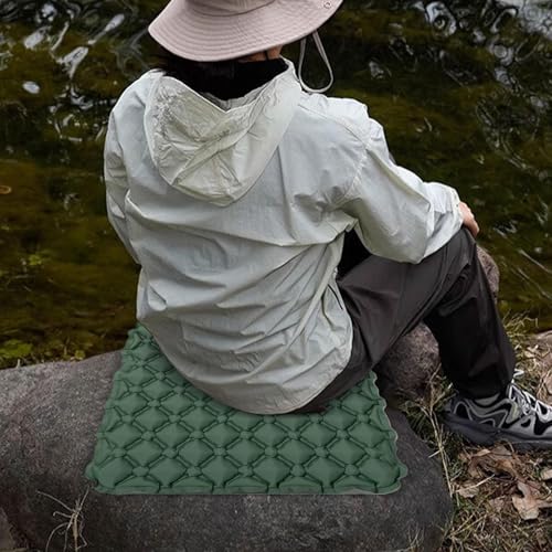 Coussin de siège gonflable portable de soutien pour assise prolongée - 3