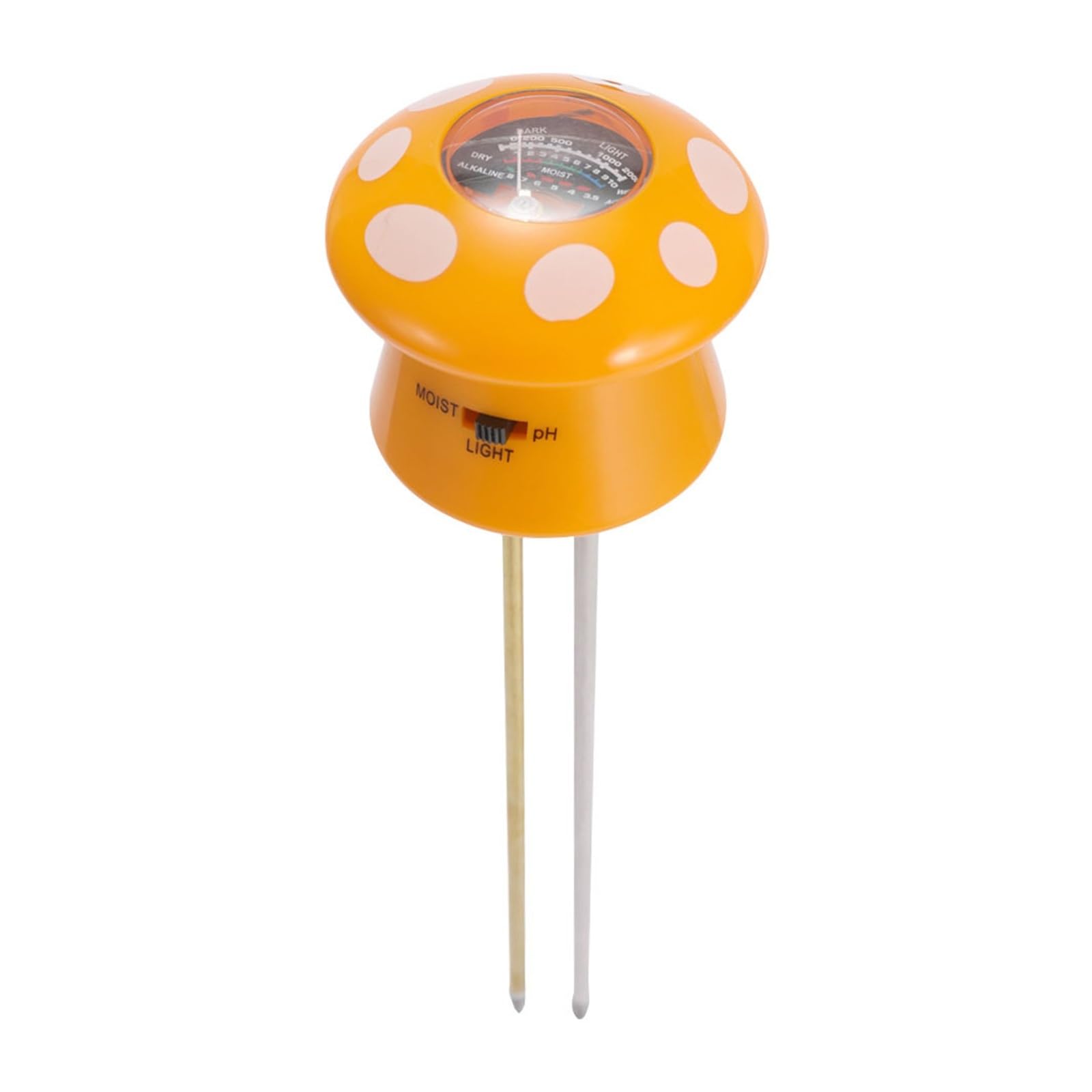 Misuratore di umidità del suolo Carino 3 in 1 misura vaso di fiori giardino esterno PH fattoria forma di fungo umidità prato suolo metro luce pianta da interno facile da usare Affidabile e preciso