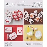 Martha Stewart Crafts Medium Stencils (8.75 by 9.75-Inch), 32260 Holiday Icons (2 Sheets with 37 Designs)