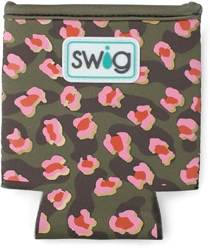 Miniatura 210 de Swig Life Skinny Can Coolie, soporte delgado de 12 onzas, enfriador de neopreno aislado con bolsillo, fundas para botellas de cerveza altas, All