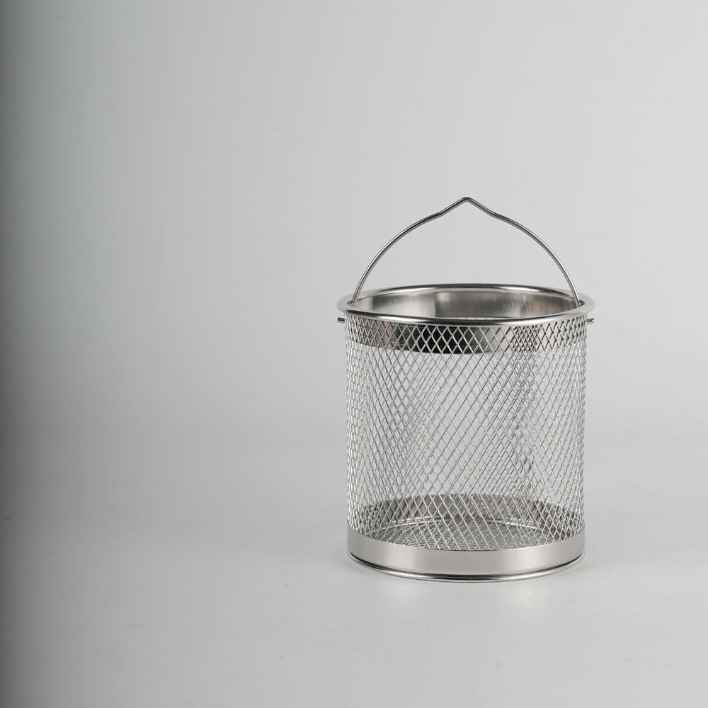Cestini per friggere Cestello for friggere in acciaio inox for la casa, cestello for patatine fritte da cucina(Grande)