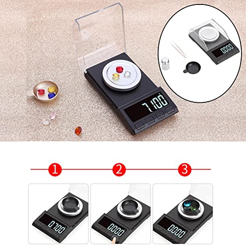 Báscula digital de precisión para joyería 20g miniatura 4
