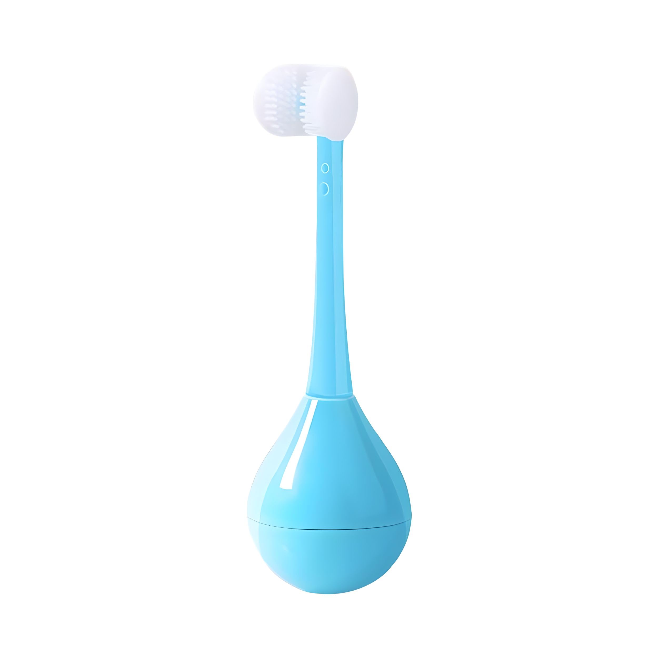 15 YEARS WARRANTY Kids Three-Sided Toothbrush | 3D Triple-Surface Training Brush with Soft Silicone Bristles | All-Round Cleaning Tumbler Design | Gentle Oral Care for Children (Multicolour)-picture-12