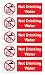 5 cartelli autoadesivi con scritta in inglese “Not drinking water” (acqua non potabile), segnaletica di sicurezza