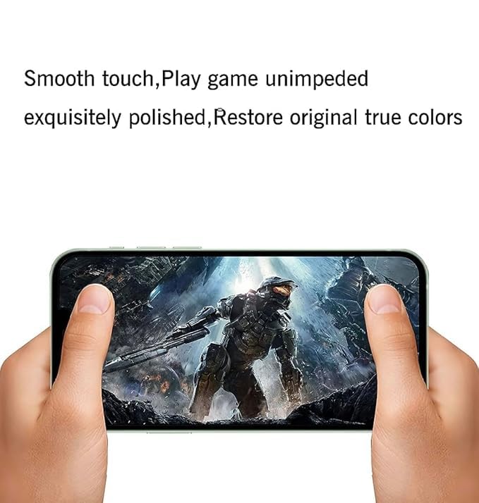 Image of BATCHONE Tempered Glass Screen Protector Compatible For Vivo T3X 5G (Black) Edge To Edge Full Screen Coverage With Easy Installation Kit,Pack Of 1