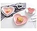 CHOOLD Elegant Ceramic Heart Shaped Dessert Plate for Kitchen Party, 7 Inch - 1 PCS