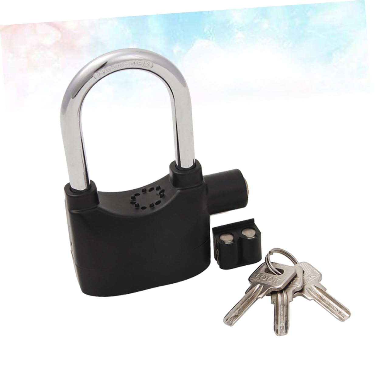 SOESFOUFU Bike Padlock Copper Core Siren Lock Secure for Scooter Electric Vehicles