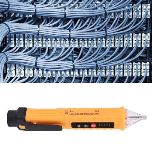 Image of AC Voltage Detector Pen Intelligent Induction Measuring Pen Live Wire Tester Electrical Test Pen with Alarm and Flashlight