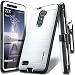 COVRWARE ZTE ZMAX PRO [IRON TANK Series] Built-in [Screen Protector] Heavy Duty Full-Body Rugged Holster Armor [Brushed Metal Texture] Case [Belt Clip][Kickstand] For ZTE ZMAX PRO / ZTE Carry, White