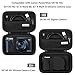 Supmay Hard Carrying Case for Canon PowerShot SX740 HS/ SX730 HS/ SX720 HS/ SX620 HS/ G7 X Mark III/ G7 X Mark II Digital Camera, Storage Holder Travel Bag with Mesh Pocket for Battery Pack, Black