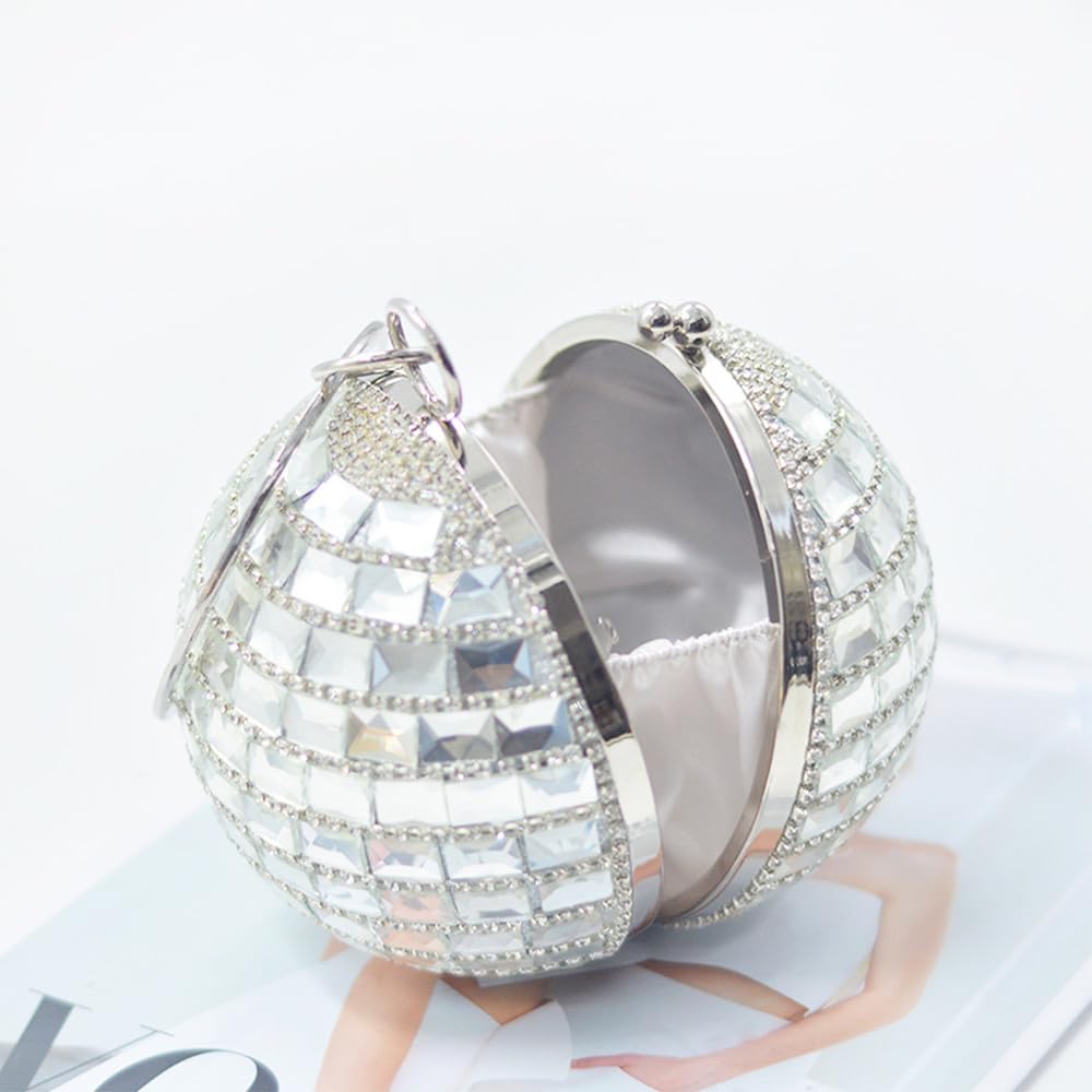 Dżety damskie Evening Clutch Crystal Wristlet Torebka Crossbody Torebki na ramię z odpinanym łańcuszkiem Studniówka impreza