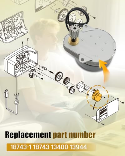 Motor temporizador para válvula Fleck 5600 y modelos compatibles miniatura 5