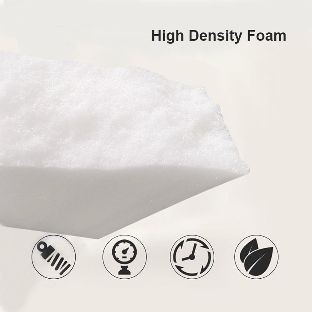 Coprimaterasso in schiuma ad alta densità, spessore 8 cm, ricambio per materasso a castello camper, ideale per letto singolo/matrimoniale