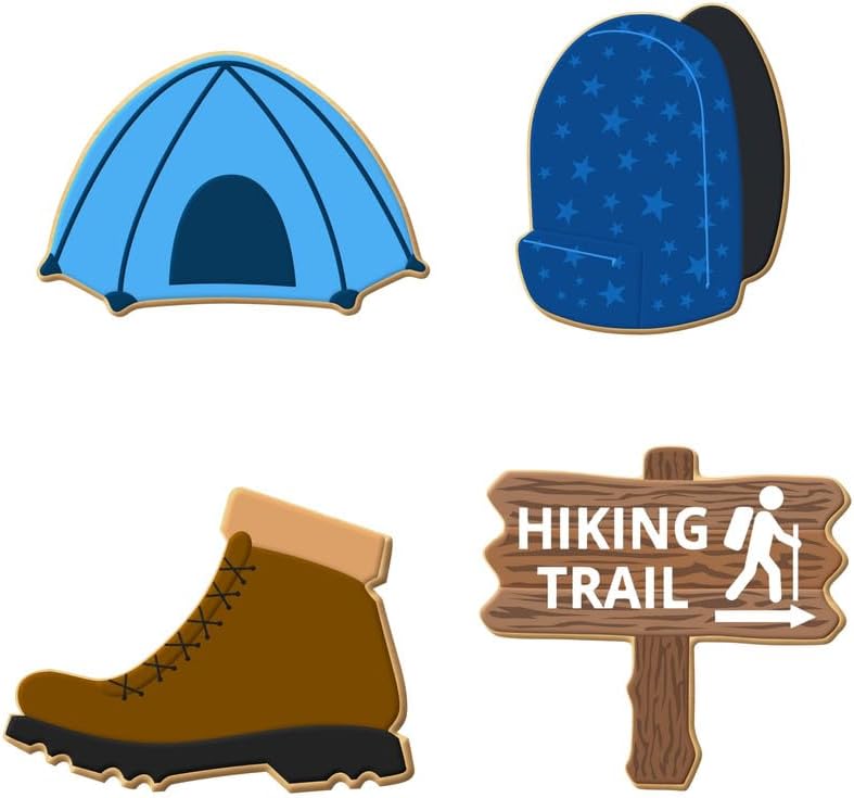 Hiking Cookie Cutter 4 Pc Set. USA Tin Plate Steel - By Foose