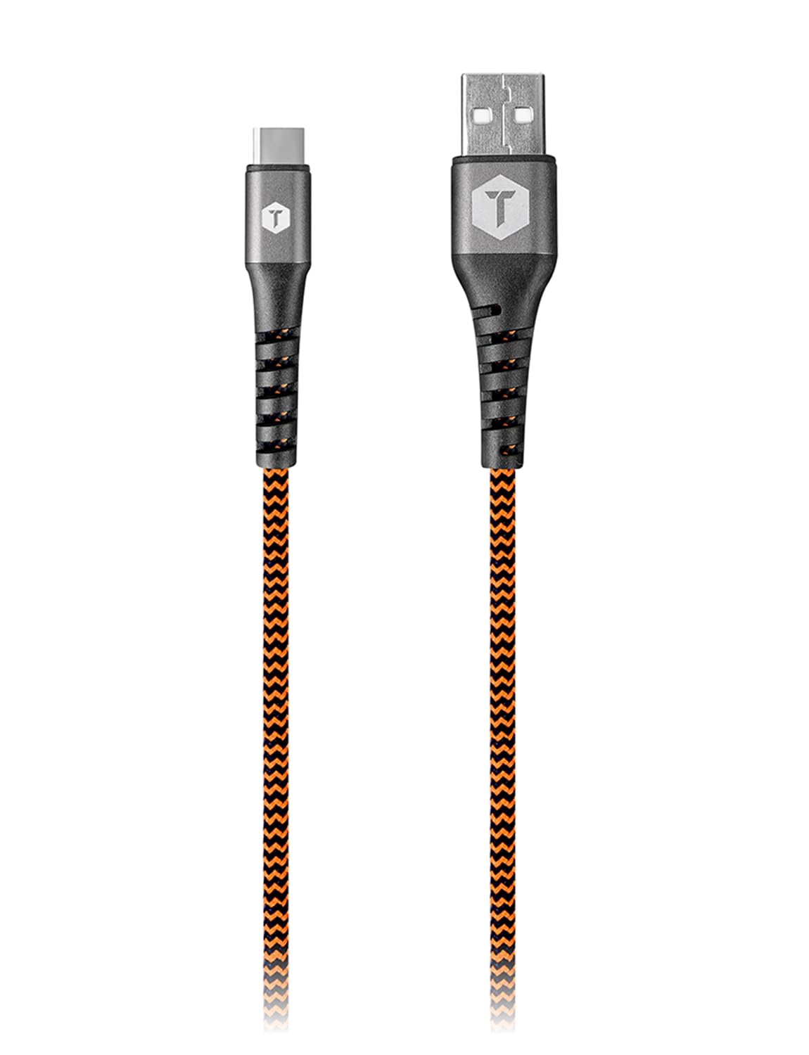 ToughTested Cavo da USB a USB C da 1,8 m, cavo di ricarica in nylon a doppio intrecciato, ricarica e sincronizzazione rapida da 3 A, cavo di ricarica di tipo C per Android, iPhone 15/16/17