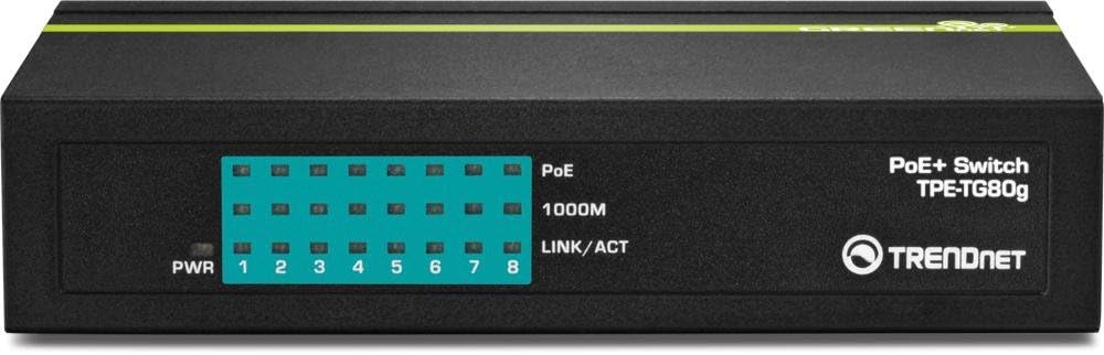 Trendnet 8-port Gigabit Greennet Poe+ Switch - 8 Ports - 8 X Poe+ - 10/100/1000base-t - Poe Ports -