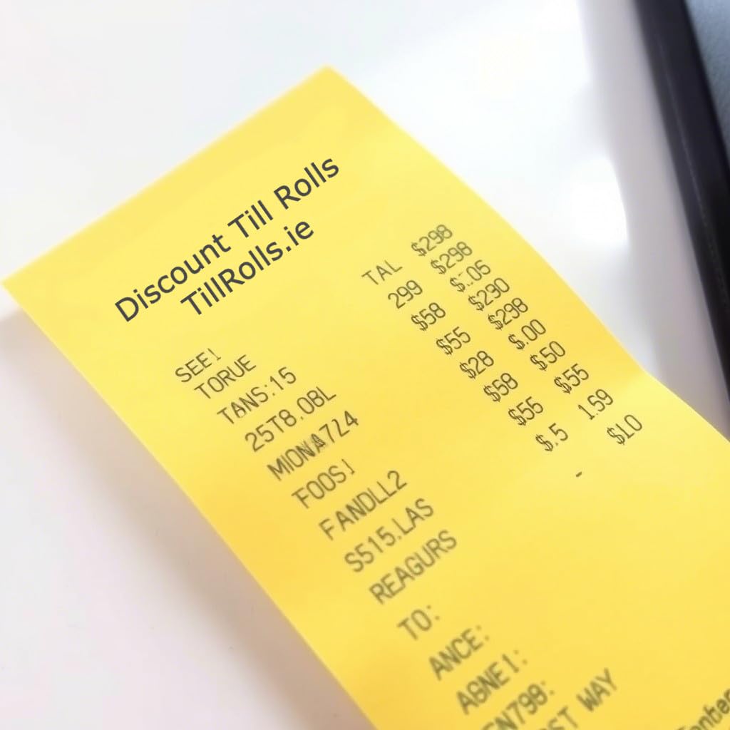 80 x 80 mm-Jaune-Papier thermique Lot de 20 rouleaux de Papier